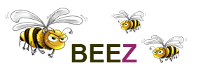 Beez logo, trei albine mici